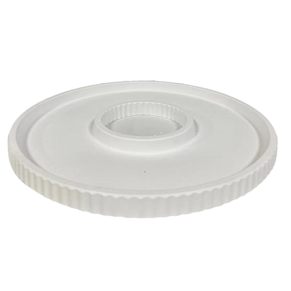 Silicone Molds Tray with Strips Design, Concrete Round Plate Silicone Casting Mould Tray, Decorative Tray Molds 17cm