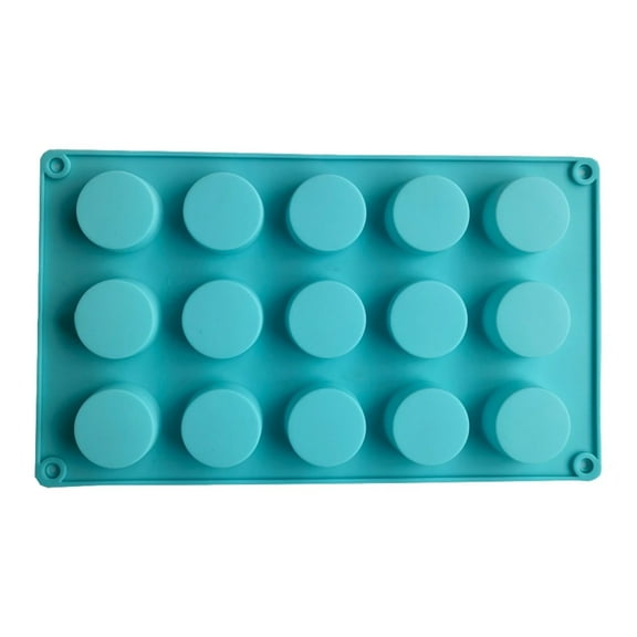 Silicone Molds for Baking Small 15 Cavity Column Shape Silicone Baking for Making Cake Jelly Dome 1.5 Inches (Diameter)