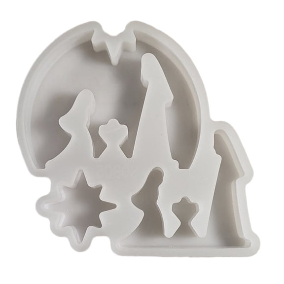 Silicone Molds for Epoxy Resin Nativity Themed Chocolate Fondant Molds Kitchen for Candy Desserts Cake Chocolate