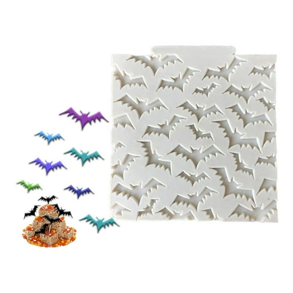 Silicone Molds for Halloween Cake Decoration Bat Skull Specter Shape Fondant Mold DIY Chocolate Baking Molds Cupcake