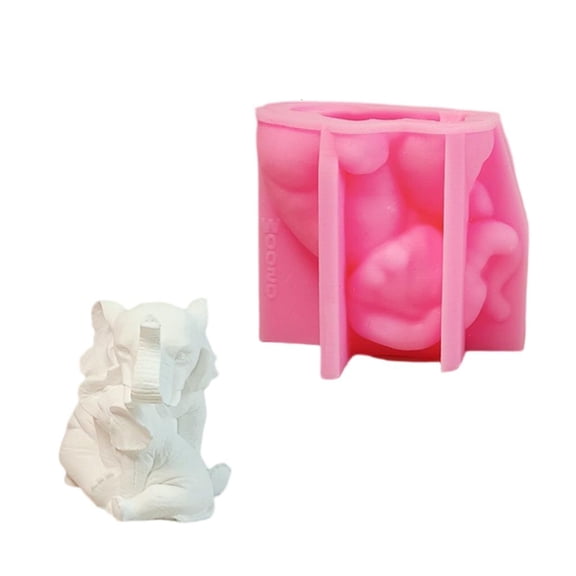 Silicone Mother and Elephant Plasters Casting Ornament Epoxy Resin