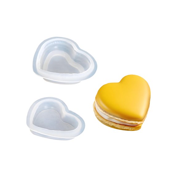 Silicone Mould for Baking Macarons Chocolate Desserts Heart Round Designs Kitchen Accessory