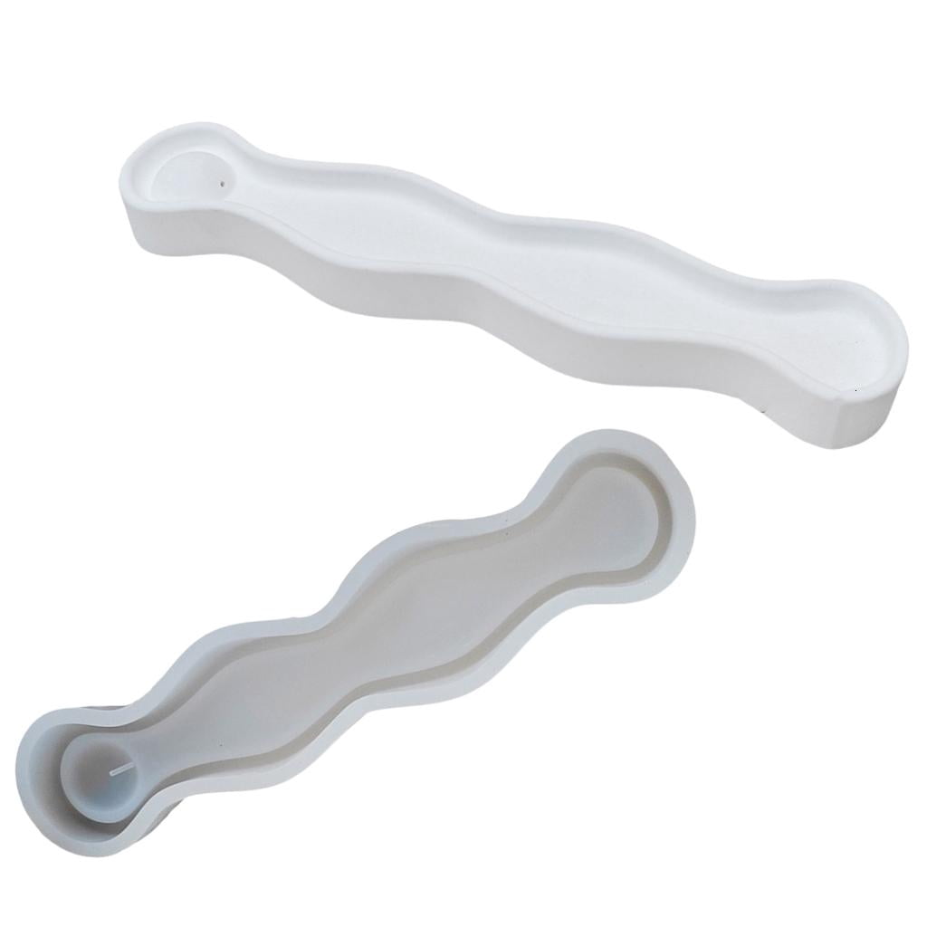 Silicone Mould for Decorative Incenses Holders Handmade Gypsum Home Decoration Mould Incenses Tray Crafting Mold
