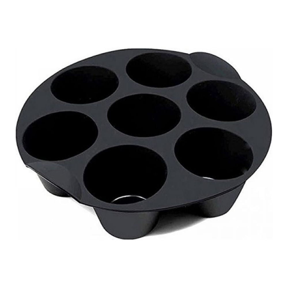 Silicone Muffin Pan Cupcake Tray, 7 Cup Baking Air Fryer Accessory