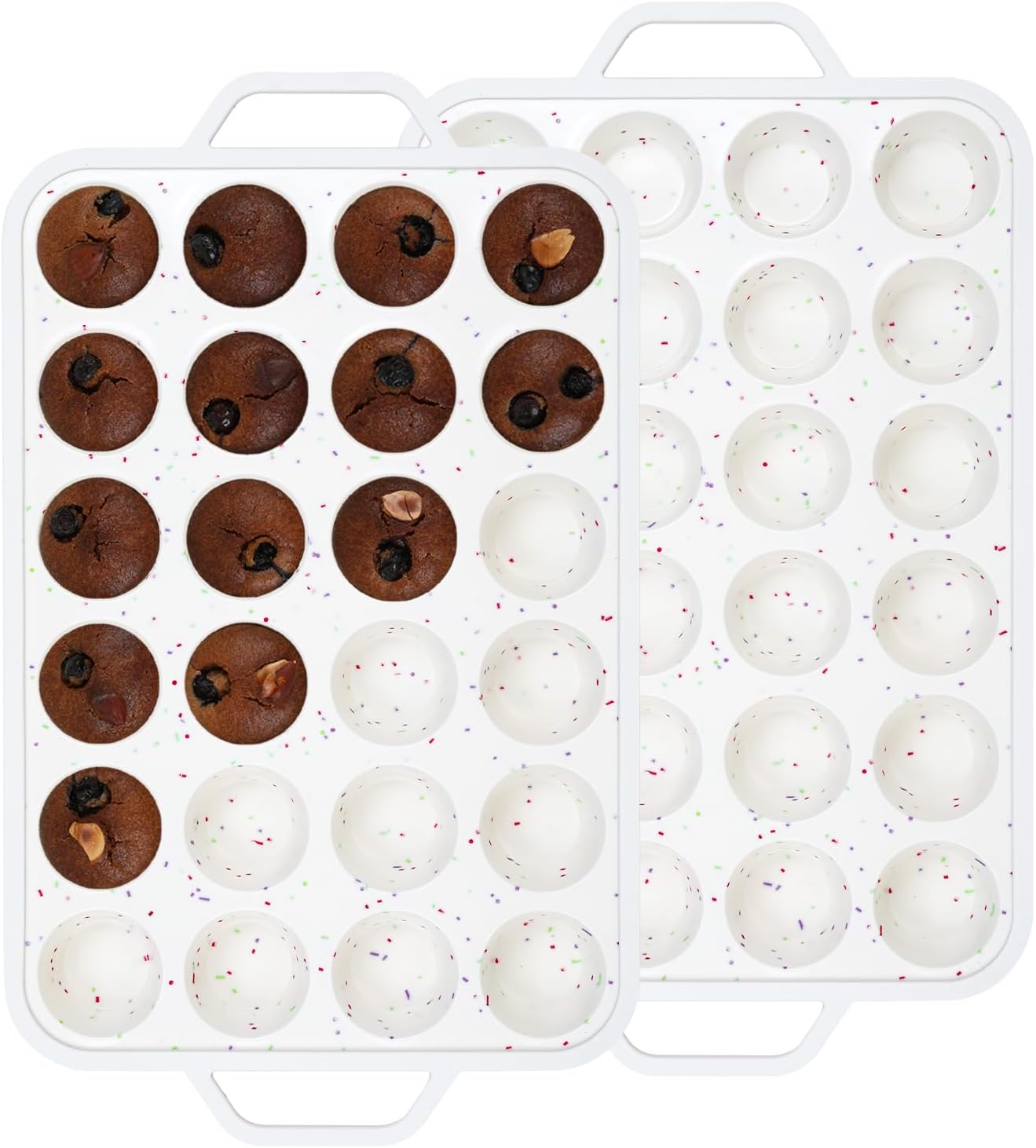 Silicone Muffin Pan with Metal Reinforced Frame Muffin Pan for