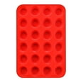 thumbnail image 1 of Silicone Muffin Pan Mini 24 Cups Cupcake Pan, Nonstick Food Grade Silicone Baking Pan 1 Pack, 1 of 5