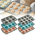 thumbnail image 1 of Silicone Muffin Pan TASTAN Silicone Baking Pan with Metal Frame - Reinforced 6/12-Cup Cupcake Tray, Non-Stick & Dishwasher Safe, Oven-To-Table Dessert Mold for Even Baking, Cupcake Baking Mold, M, 1 of 10