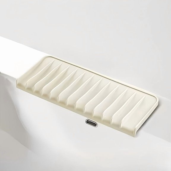 Silicone Multifunctional Draining Mat - Heat Resistant Kitchen Drying Rack, Splash-Proof Countertop Organizer for Dishes, Utensils & Bar Supplies