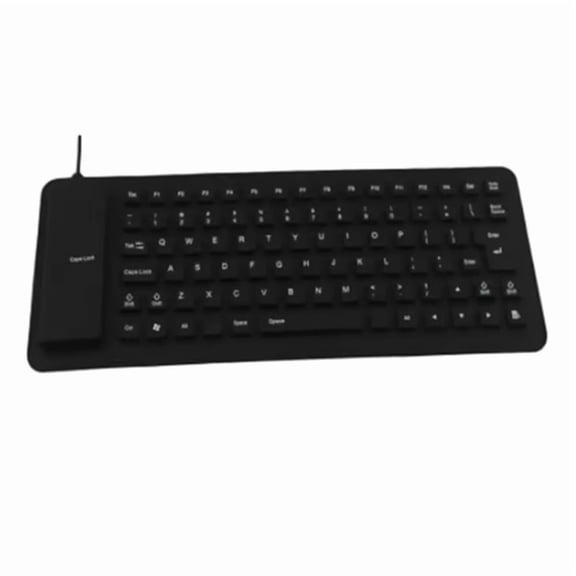 Silicone Mute Soft Keyboard 85-Key Computer Keyboard USB Wired Keyboard Portable Laptop Pc Folding Waterproof Keyboard