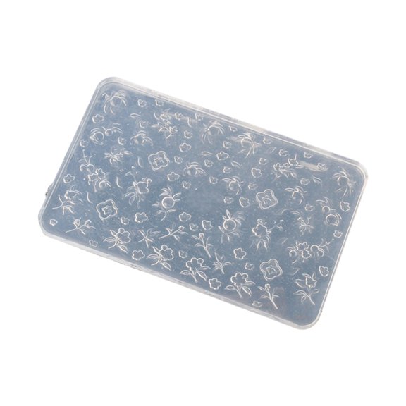 Silicone Nails Art Accessory Molds Flower Theme Nails Decorative Mold Silicone Texture Suitable for Various Types