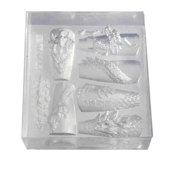 Silicone Nails Art Molds Embossing Nails Carving Templates Nails Accessories Making Mould for Nails Enthusiasts