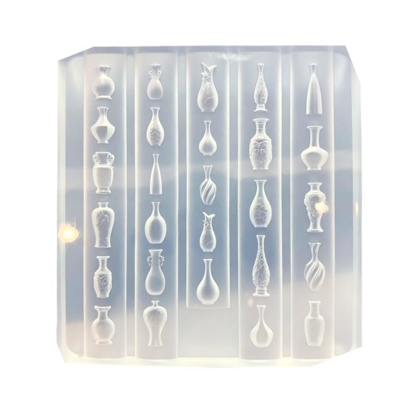 Silicone Nails Art Mould With Detailed Vase Embossing For Unique Creation