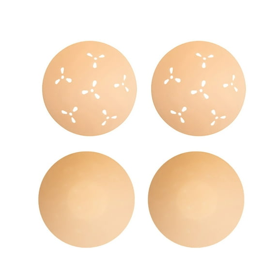 Silicone Nipple Covers 2 Pairs,Non Adhesive Nipple Covers For Women Reusable Breathable Nipple Covers