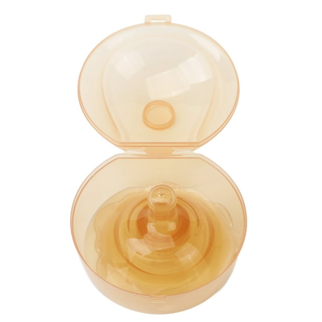 Silicone Nipple Shields Double Layers Prevent Biting Breastfeeding Nipple Protector for Flat