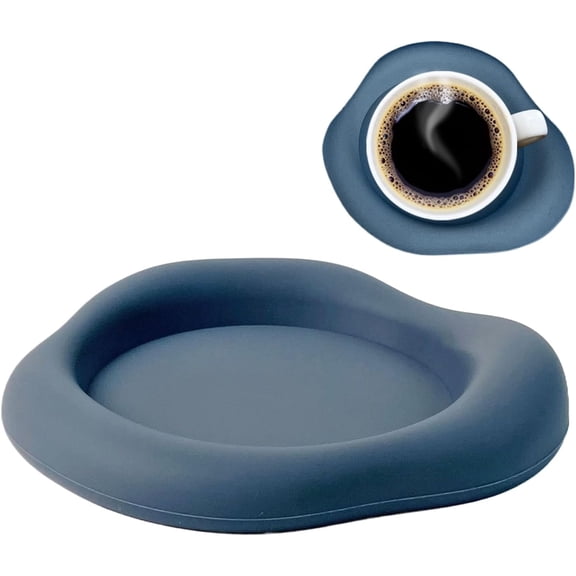 Silicone Non-Slip Drink Coasters, Cloud Shape Design - Heat Resistant Cup Coasters for Office Desk, Sofa, Outdoor & Game Room (2 PCS)