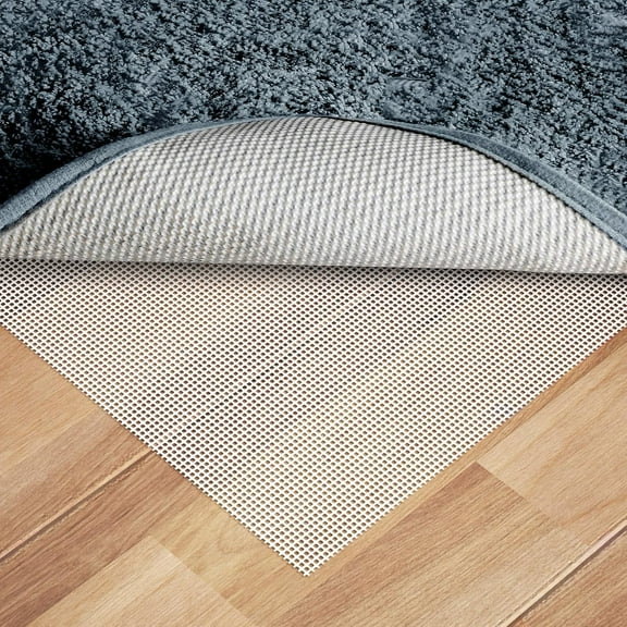 Silicone Non-Slip Rug Pad, Anti Skid Thin Area Rug Pad Gripper, Under Carpet Rug Mats for Hardwood Surface Floors, Keep Rugs in Place-3x5 Ft