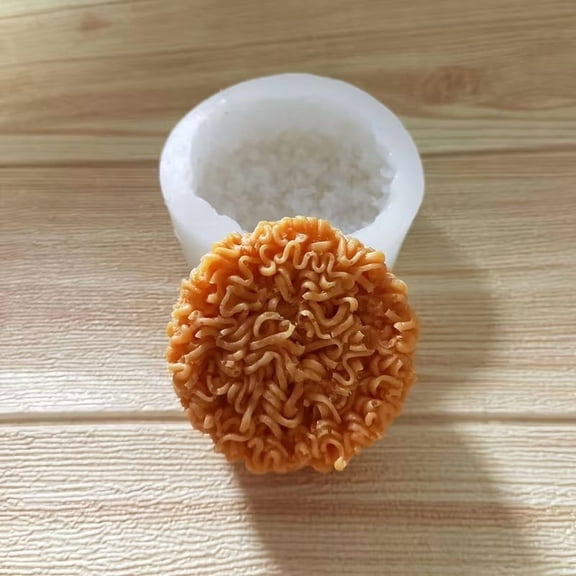 Silicone Noodle Cake Mold - Whimsical Instant Ramen Design for Baking and DIY Projects