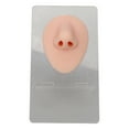 thumbnail image 1 of Silicone Nose Model 3D Simulated Nose Model with Acrylic Stand for Piercing Practice Jewelry Display Medium Skin Color, 1 of 5