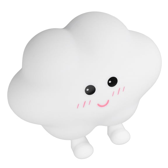 Silicone Nursery Lamp, USB Rechargeable Cloud Night Light for Kids Bedside, Eye Caring Color Changing Wall Lamp (10 x 10 x 6 inches / 25.4 x 25.4 x 15.2 cm)