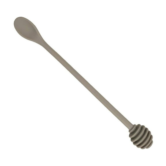 Silicone Nylon Spoon, 3-Piece Mixing Spoon Set Includes Teaspoon for Cooking, Baking, Stirring, Non-Scratch, Heat-Resistant Utensils for Kitchen, Serving, Gray