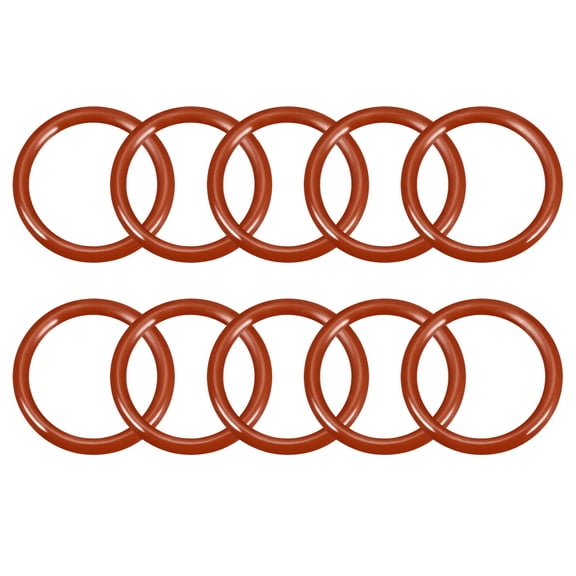 Silicone O-Ring 20mmx15.2mmx2.4mm VMQ Seal Rings Sealing Gasket Red 10PCS