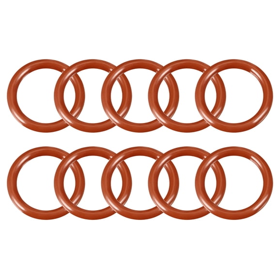 Silicone O-Ring 27mmx20mmx3.5mm VMQ Seal Rings Sealing Gasket Red 10PCS