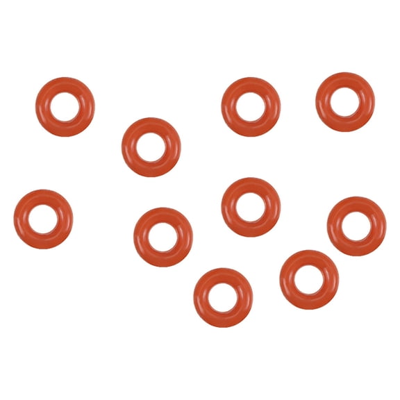 Silicone O-Rings 4mm OD, 2mm Inner Diameter, 1mm Width, Seal Gasket Red 10pcs
