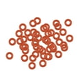 thumbnail image 1 of Uxcell Silicone O-Rings 4mm OD, 2mm Inner Diameter, 1mm Width, Seal Gasket Red 50pcs, 1 of 3