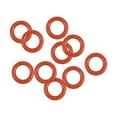 thumbnail image 1 of Silicone O-Rings 5mm OD, 3mm Inner Diameter, 1mm Width, Seal Gasket Red 10pcs, 1 of 3