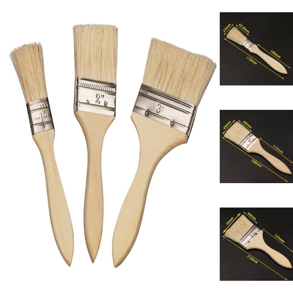 Silicone Oil Brush for Barbecue - Flexible Silicone Basting Brush Ideal for Cooking Grilling Kitchen Tools Silicone Brush Set for Barbecue and Baking 3PCS