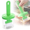thumbnail image 1 of Silicone Oil Brush with Bottle, Heat Resistant Basting Brush for Cooking Baking Grilling BBQ, Refillable Oil Dispenser Brush with Leakproof Container, Kitchen Gadget, Picnic and Barbecue Use, Green, 1 of 8