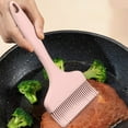 thumbnail image 1 of Silicone Oil Brush | High Temp Resistant BBQ Basting Brush | Food Grade Baking Marinade Brush | Ergonomic Handle | Easy Clean | Single Piece | 8.27in | Pink Gray Green White, 1 of 6