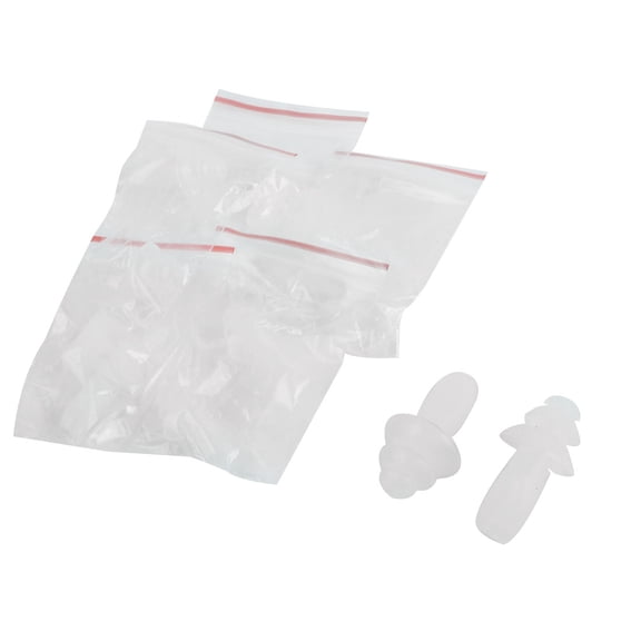 Silicone Outdoor Swimming Water Sports Mushroom Shape Earplug Ear Protector 6 Pairs White