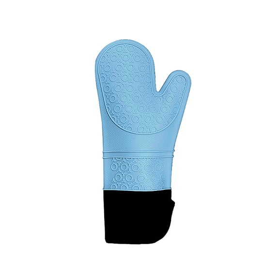 Silicone Oven Gloves, Heat Resistant Silicone Oven Gloves, High Temperature Protection for Microwave, Grill, Cooking, Non Slip Grip for Handling Hot Pots, Pans, Easy to Clean Kitchen Gloves