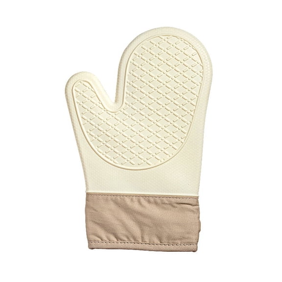 Silicone Oven Mitts, Heat Resistant Gloves Up to 200C - Long 28cm Kitchen Cooking Gloves for Baking, Grilling, BBQ, Microwave, Air Fryer - Anti-Slip, Waterproof, Easy Clean - 2 Pairs (1 Mitts)
