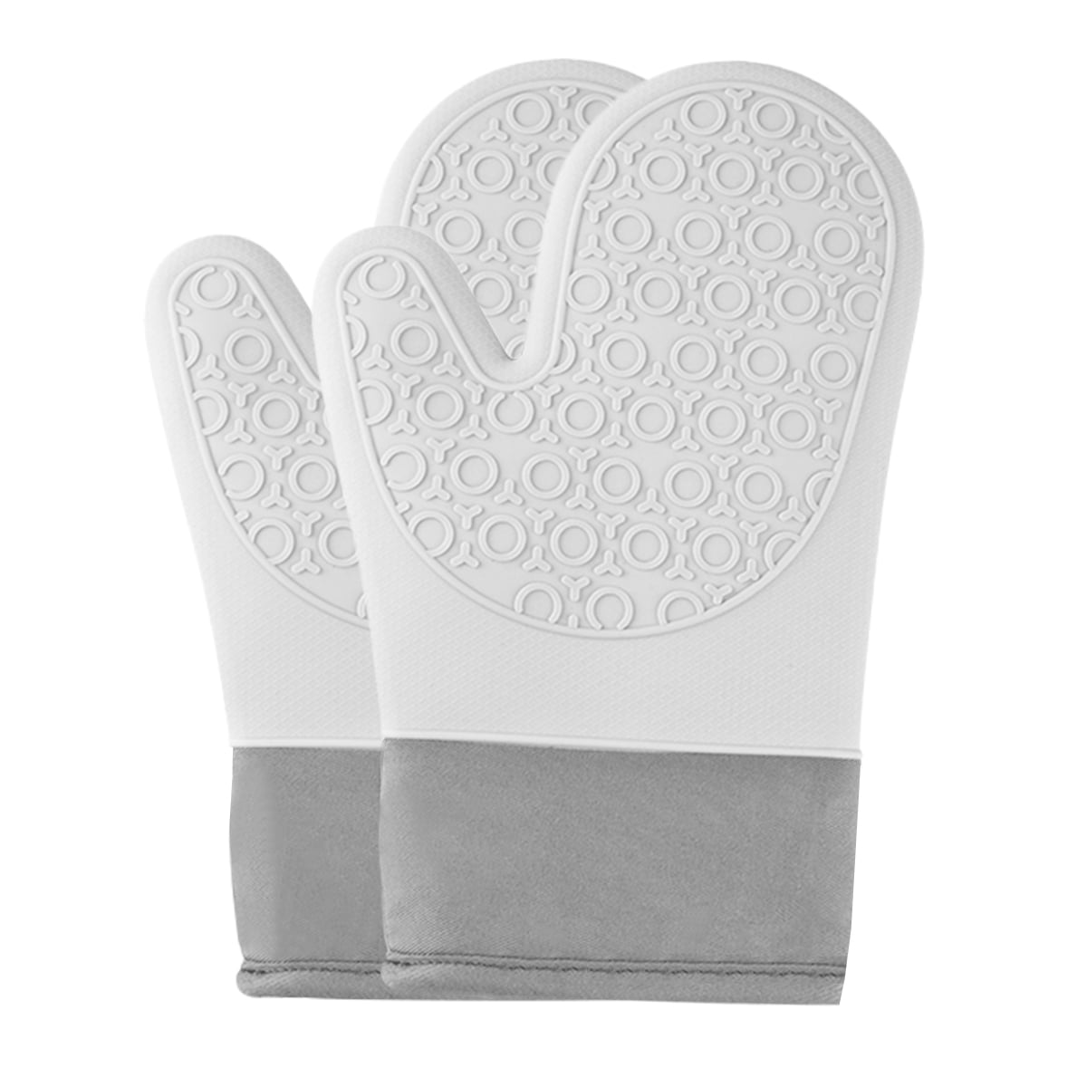 Silicone Oven Mitts, Heat Resistant Kitchen Mitts, NonSlip Oven Gloves
