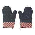 thumbnail image 1 of Silicone Oven Mitts Set of 2, Heat Resistant Kitchen Gloves for Baking, Cooking, Grilling, Extra Long Non-Slip Grip, Soft Comfortable Lining, 1 of 7