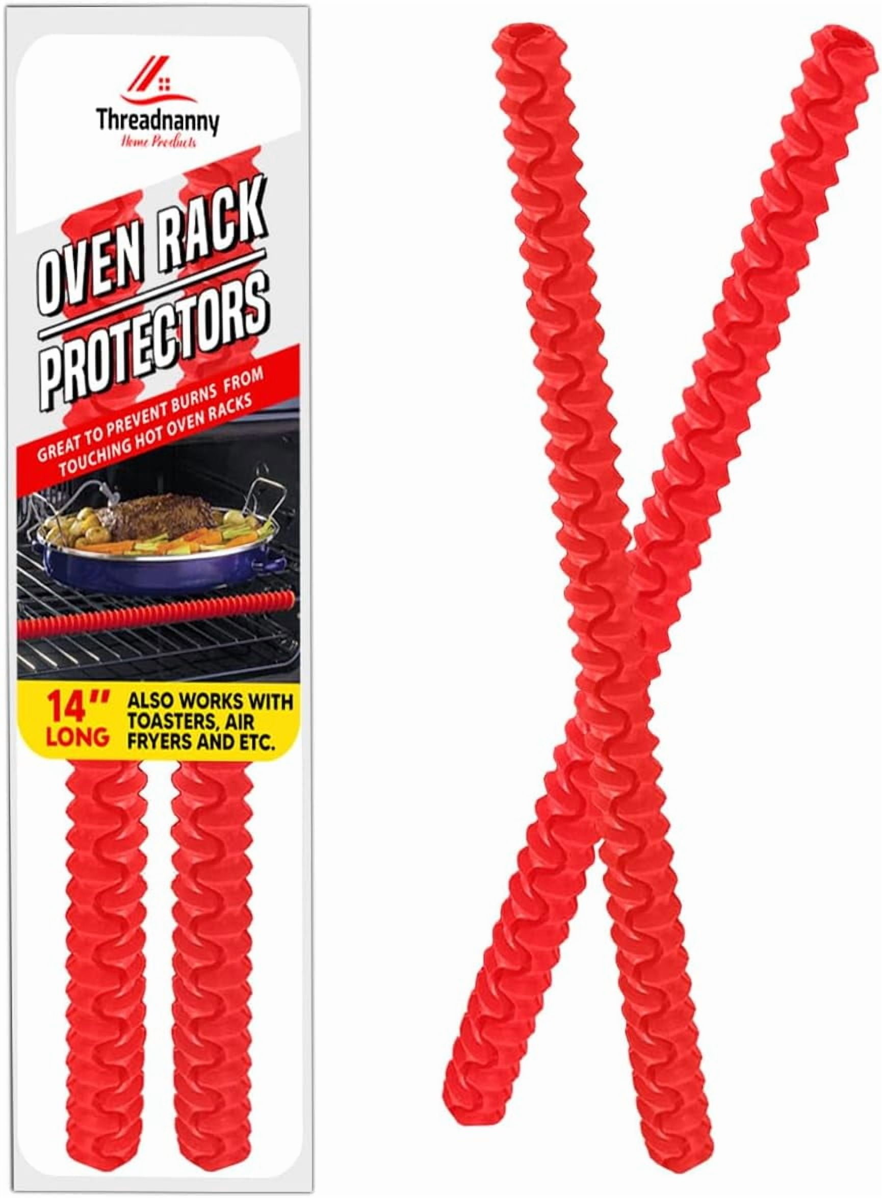 Silicone Oven Rack Shields Guards - Heat Resistant Rack Protector Stove ...