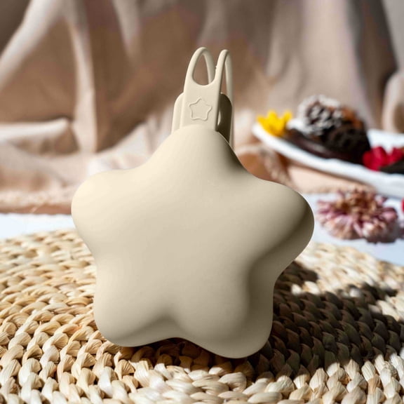 Silicone Pacifier Holder Cute Portable Protective Storage Pouch for Boys Girls Baby Bed Rattle, 9.06x3.78x1.97 inch, Beige