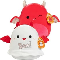 Squishmallows 10" Ghost & Devil 2-Squish Pack - Get Two Jumbo Official Jazwares 10" Plush for Less - Collectible Soft & Squishy Stuffed Animal Toy - Gift Set for Kids, Girls & Boys