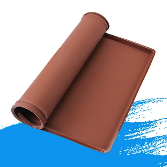 Silicone Pan, Flexible Cake Roll Mat,Multi Functional Bendable Nonstick Baking Sheet,Cake Roller Baking Mat,Pumpkin Roll,Fruit Roll,Food Grade Silica Gel,30x25x1.5cm