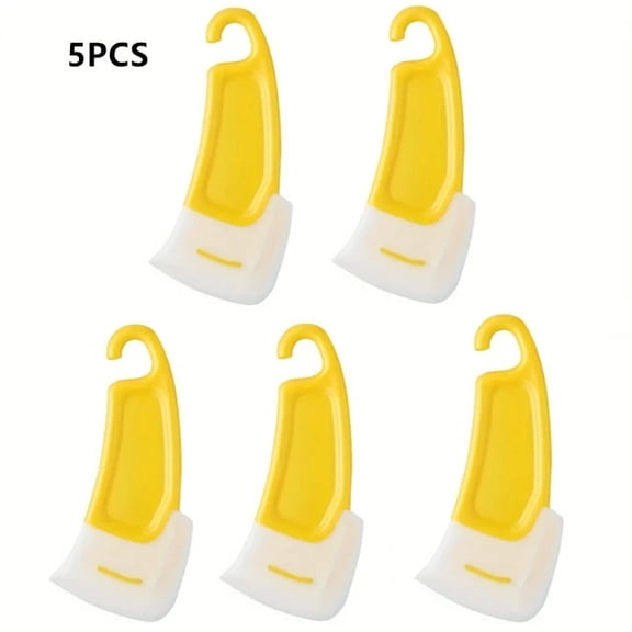 Silicone Pan Scraper Non Stick Soft Blade Kitchen Scraper Spatula for Cookware Cleaning Baking Tool