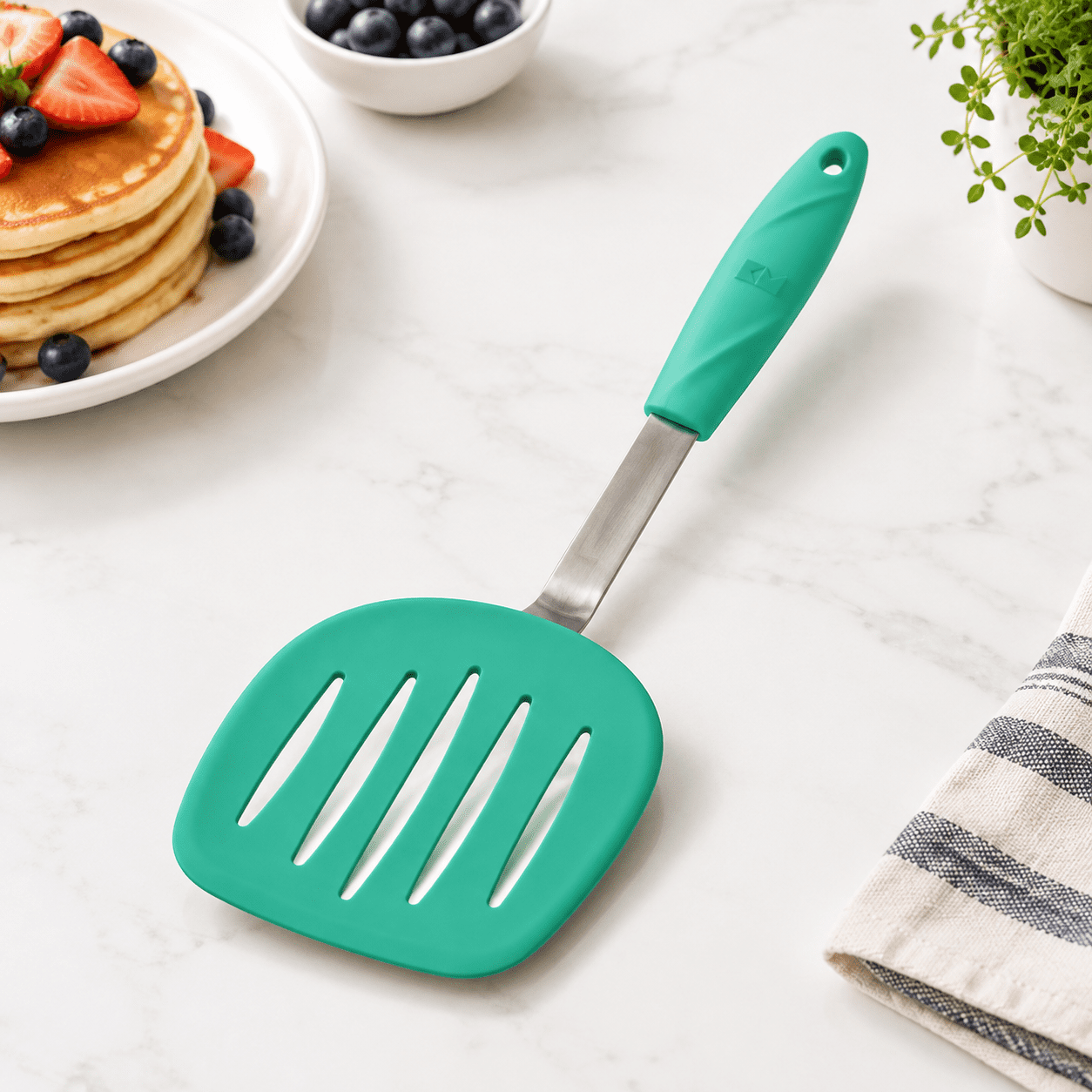 Silicone Pancake Spatula Turner Teal - Walmart.com