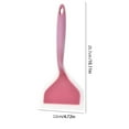 thumbnail image 1 of Basdi Non-Stick Silicone Pancake Spatula (10.11") - Flexible Heat-Resistant Head, Soft Rubber Handle - Scratch-Free Turner for Non-Stick Pans, Grills, Cooking - Stainless Steel Core for Durability, 1 of 8
