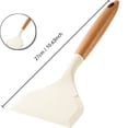 thumbnail image 1 of Silicone Pancakes Shovel Wide Spatula Turner Wooden Handle Spatula Fish Spatula Wide Turner for Egg Pizza Cookie Omelette, 1 of 4