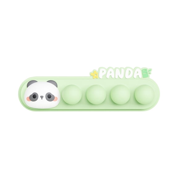 Silicone Panda Cable Organizers Adhesive Cable Clip Perfect For Managing Wire On Desks And Nightstands Cable Fixer