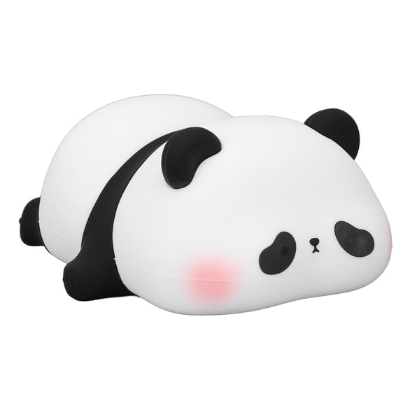 Silicone Panda LED Night Light for Bedroom, Cute Soft Animal Bedside Lamp with 3-Level Adjustable Brightness, Rechargeable 1200mAh Dimmable Light Lamp for Kids and Adults (5.5 x 4.7 in / 14 x 12 cm)