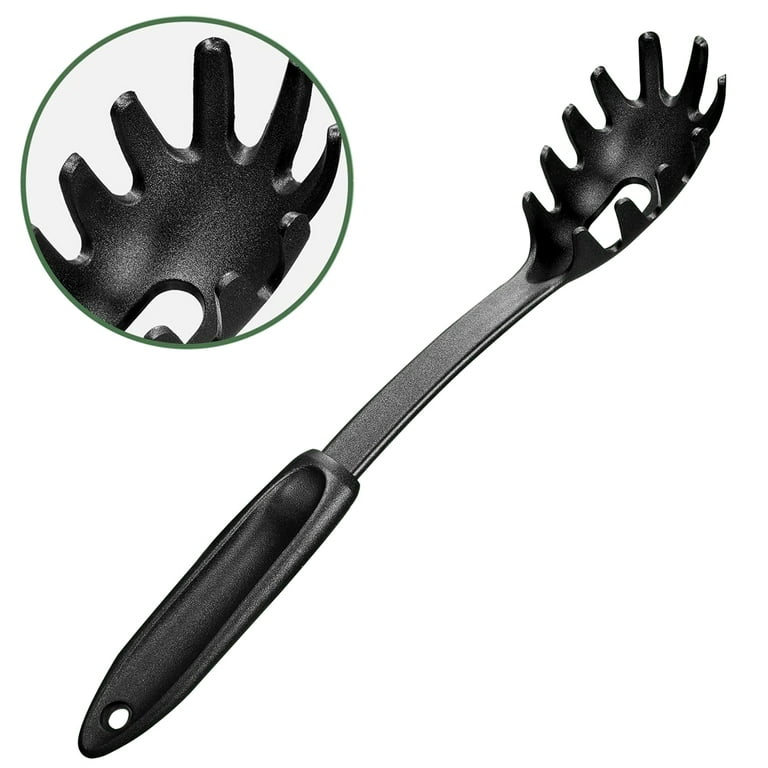 Silicone Pasta Fork, Food Grade Pasta Spoon With Stainless Steel