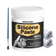 thumbnail image 1 of Silicone Paste, 100% Dielectric Grease with Brush and Towel, Universal Excellent Lubricant Silicone Grease for Marine, Auto, O Rings, Electrical Connectors (4 oz), 1 of 9