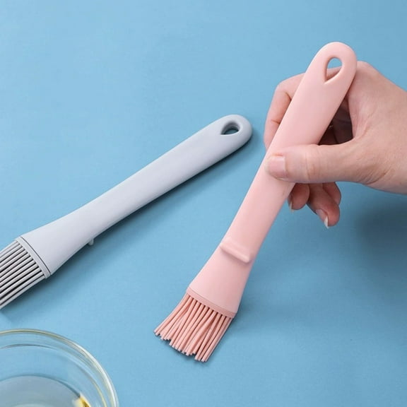 Silicone Pastry Brush, Baking Tools Basting Brush, Heat Resistant Silicone Bristles, Non-stick Design, for Baking, Grilling, and Basting, Yellow, by FAJHHA